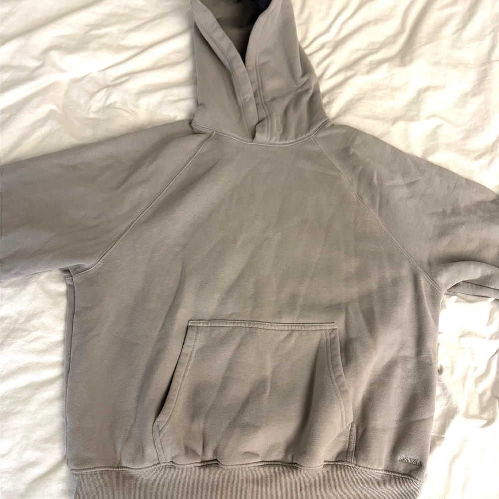 Cozy fleece mega fit hoodie “Ashen” - Picture 2 of 4